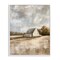 Stupell Industries Cloudy Farm Landscape Framed Giclee Design by Petal Prints Design